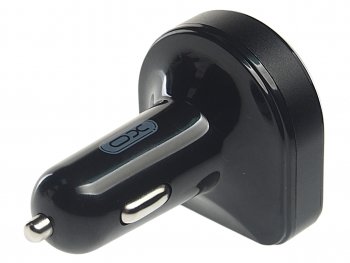 899 р. Устройство зарядное в прикуриватель с трансмиттером (bluetooth,hands free) черное XO XO xo-bcc01 black  с доставкой в г. Пермь. Увеличить фотографию 2