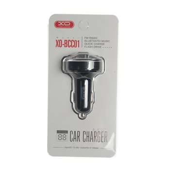 899 р. Устройство зарядное в прикуриватель с трансмиттером (bluetooth,hands free) черное XO XO xo-bcc01 black  с доставкой в г. Пермь. Увеличить фотографию 3