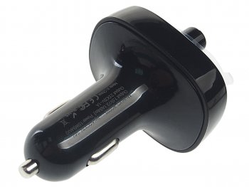 979 р. Устройство зарядное в прикуриватель с трансмиттером (bluetooth,hands free) черное XO XO xo-bcc02 black  с доставкой в г. Пермь. Увеличить фотографию 2
