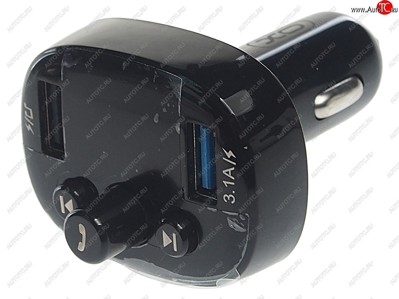979 р. Устройство зарядное в прикуриватель с трансмиттером (bluetooth,hands free) черное XO XO xo-bcc02 black  с доставкой в г. Пермь