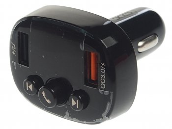 1 049 р. Устройство зарядное в прикуриватель с трансмиттером (bluetooth,hands free) черное XO XO xo-bcc03 black  с доставкой в г. Пермь. Увеличить фотографию 1
