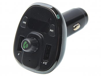 1 129 р. Устройство зарядное в прикуриватель с трансмиттером (bluetooth,hands free) черное XO XO xo-bcc05 black  с доставкой в г. Пермь. Увеличить фотографию 1