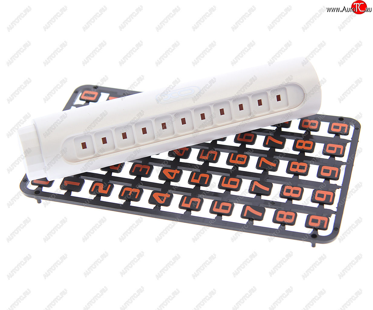 399 р. Автовизитка самоклеющаяся (цифры на магните) белая XO XO xo-c45 white  с доставкой в г. Пермь