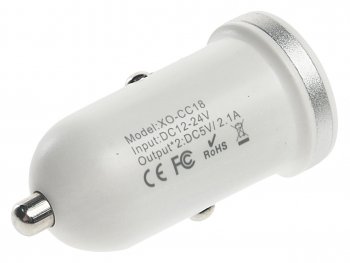 369 р. Устройство зарядное в прикуриватель 2USB 12V белое XO XO xo-cc18dua white  с доставкой в г. Пермь. Увеличить фотографию 3