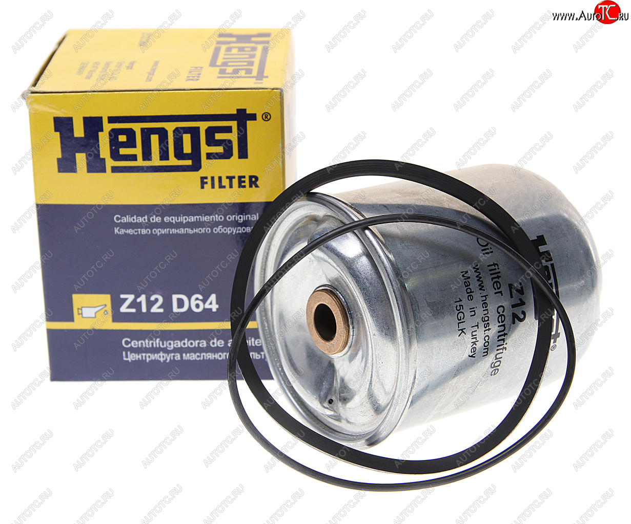 2 199 р. Фильтр масляный DAF 75CF,85CF,95XF центрифуга (втулки 14мм) HENGST HENGST z12d64  с доставкой в г. Пермь