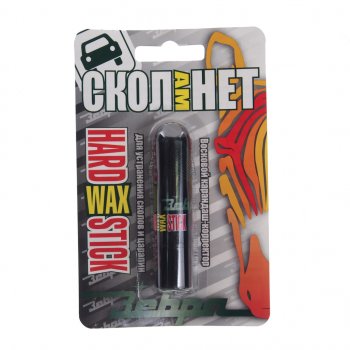 104 р. Карандаш восковой черный блистер HardWAX Stick ЗЕБРА ЗЕБРА z-1419  с доставкой в г. Пермь. Увеличить фотографию 1