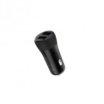 559 р. Устройство зарядное в прикуриватель 2USB 12V HOCO HOCO z21 black HOCO z21 black  с доставкой в г. Пермь. Увеличить фотографию 1