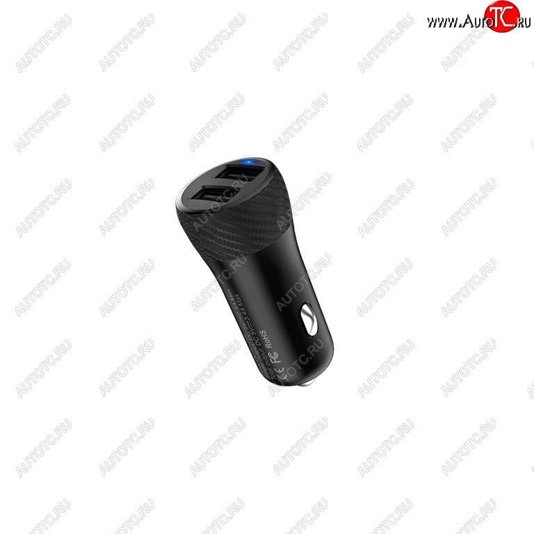 559 р. Устройство зарядное в прикуриватель 2USB 12V HOCO HOCO z21 black HOCO z21 black  с доставкой в г. Пермь