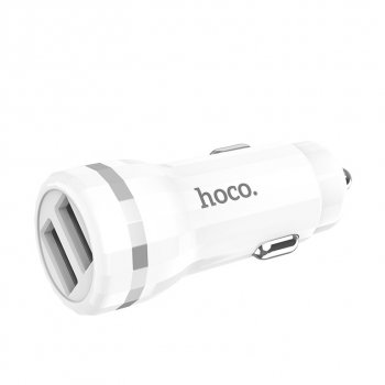 459 р. Устройство зарядное в прикуриватель 2USB 12V HOCO HOCO z27 white  с доставкой в г. Пермь. Увеличить фотографию 1