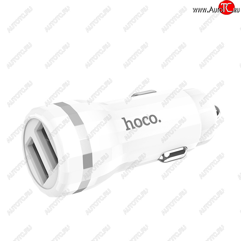 459 р. Устройство зарядное в прикуриватель 2USB 12V HOCO HOCO z27 white  с доставкой в г. Пермь