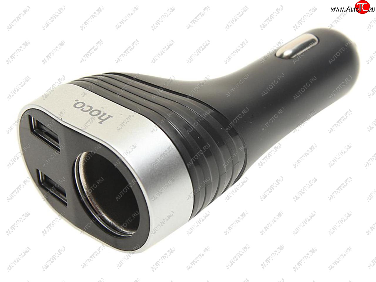 489 р. Разветвитель прикуривателя 1-но гнездовой 12-24V 2USB 3.1A с дисплеем HOCO HOCO z29  с доставкой в г. Пермь
