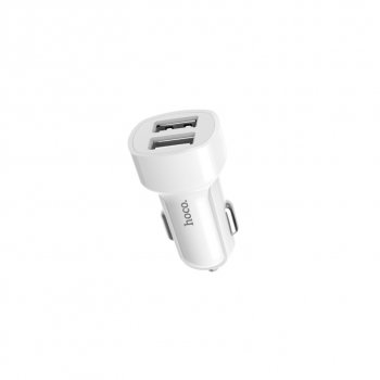 459 р. Устройство зарядное в прикуриватель 2USB 12V HOCO HOCO z2a white  с доставкой в г. Пермь. Увеличить фотографию 3