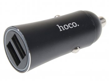 579 р. Устройство зарядное в прикуриватель 2USB 12V HOCO HOCO z30а black HOCO z30а black  с доставкой в г. Пермь. Увеличить фотографию 1
