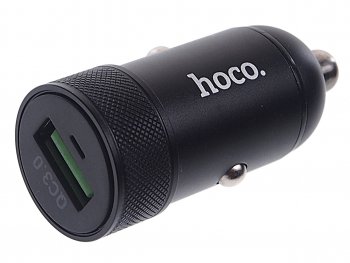 559 р. Устройство зарядное в прикуриватель 1USB 12V 3A HOCO HOCO z32 black HOCO z32 black  с доставкой в г. Пермь. Увеличить фотографию 1