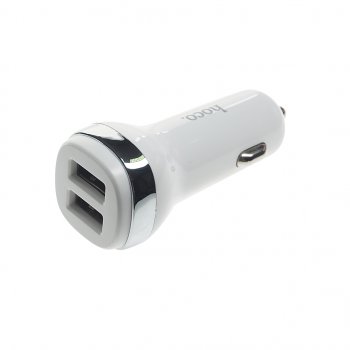 499 р. Устройство зарядное в прикуриватель 2USB 12V HOCO HOCO z40 white HOCO z40 white  с доставкой в г. Пермь. Увеличить фотографию 1