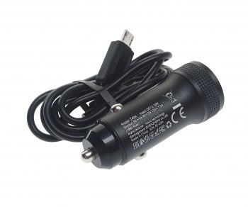 569 р. Устройство зарядное в прикуриватель 1USB 12V кабель micro USB HOCO HOCO z49a black  с доставкой в г. Пермь. Увеличить фотографию 2