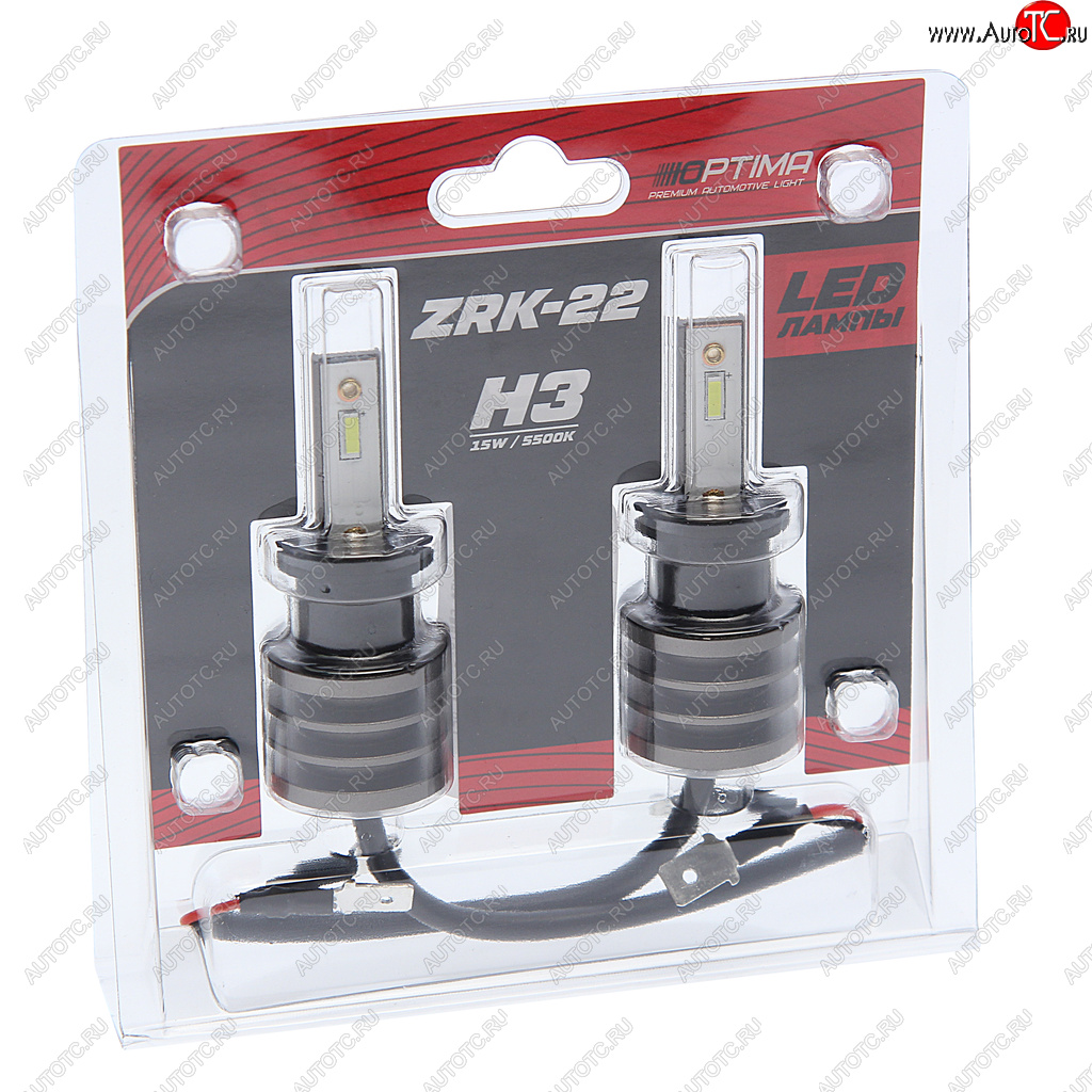 2 699 р. Лампа светодиодная 12V H3 РK22s (2шт.) OPTIMA OPTIMA z-h3  с доставкой в г. Пермь
