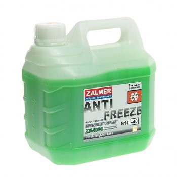 739 р. Антифриз зеленый -40C ZR4000 LLC G11 3кг ZALMER ZALMER zr40g003  с доставкой в г. Пермь. Увеличить фотографию 1