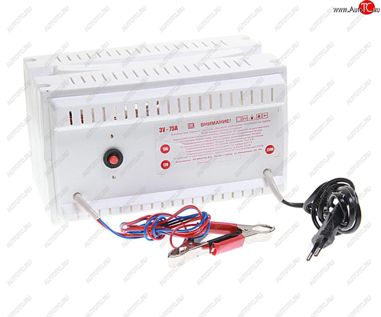 3 799 р. Устройство зарядное 12V 10A 90Ач 220V (автомат) НИКА АНТАС НИКА АНТАС зу-75а1  с доставкой в г. Пермь