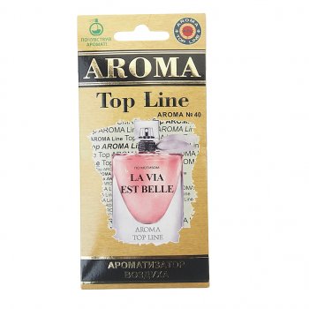 Ароматизатор подвесной пластина (№40 La Vie Est Belle Lancome) TOP LINE TOP LINE №40 la vie est belle