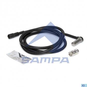 1 299 р. Датчик АБС SCANIA P,G,R,T L=2675мм задний левый SAMPA SAMPA 096.324  с доставкой в г. Пермь. Увеличить фотографию 1