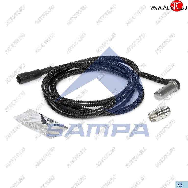 1 299 р. Датчик АБС SCANIA P,G,R,T L=2675мм задний левый SAMPA SAMPA 096.324  с доставкой в г. Пермь