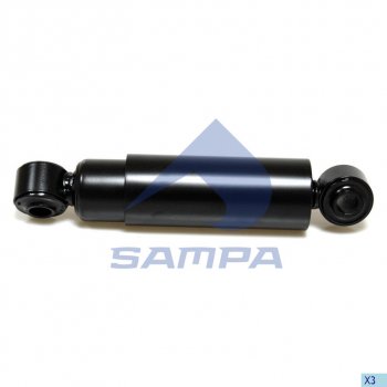 3 299 р. Амортизатор BPW ROR SAF FRUEHAUF SCHMITZ полуприцепа, прицепа (331495 24х55 24х55 ОО) SAMPA SAMPA 070.225-01  с доставкой в г. Пермь. Увеличить фотографию 1