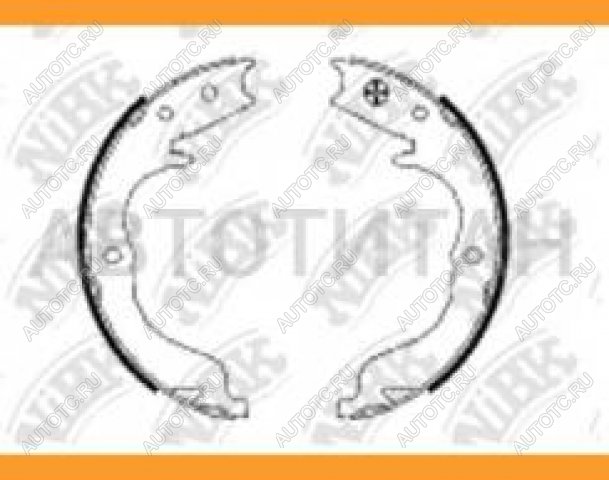 3 299 р. Колодки тормозные задние барабанные (4шт.) NIBK Mitsubishi Lancer 10 CY седан дорестайлинг (2007-2010)  с доставкой в г. Пермь