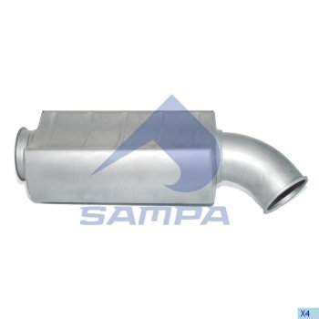8 849 р. Глушитель RENAULT Premium SAMPA SAMPA 031.397  с доставкой в г. Пермь. Увеличить фотографию 1