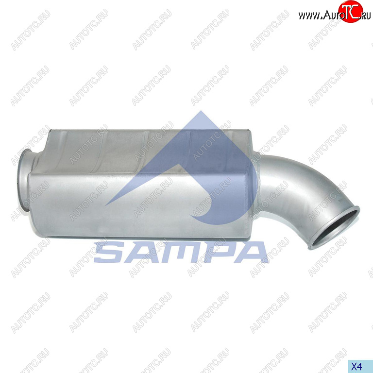 8 849 р. Глушитель RENAULT Premium SAMPA SAMPA 031.397  с доставкой в г. Пермь