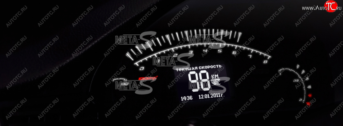 78 999 р. Электронная комбинация Chevrolet Niva GAMMA GF-826 (стрелочная хром) Ferrum gf826-2123  с доставкой в г. Пермь