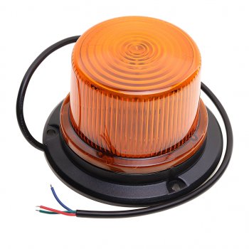 2 299 р. Маяк импульсный 1224V светодиодный стационарный желтый MEGAPOWER MEGAPOWER 370-34-004  с доставкой в г. Пермь. Увеличить фотографию 1