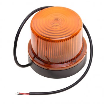 3 369 р. Маяк проблесковый 1224V светодиодный стационарный желтый MEGAPOWER MEGAPOWER 370-34-001  с доставкой в г. Пермь. Увеличить фотографию 1