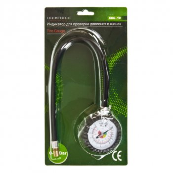 629 р. Манометр шинный механический 12атм. в блистере ROCKFORCE ROCKFORCE rf-sdg-18 ROCKFORCE rf-sdg-18  с доставкой в г. Пермь. Увеличить фотографию 1