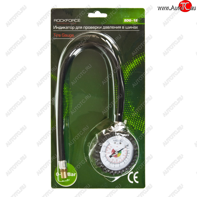 629 р. Манометр шинный механический 12атм. в блистере ROCKFORCE ROCKFORCE rf-sdg-18 ROCKFORCE rf-sdg-18  с доставкой в г. Пермь