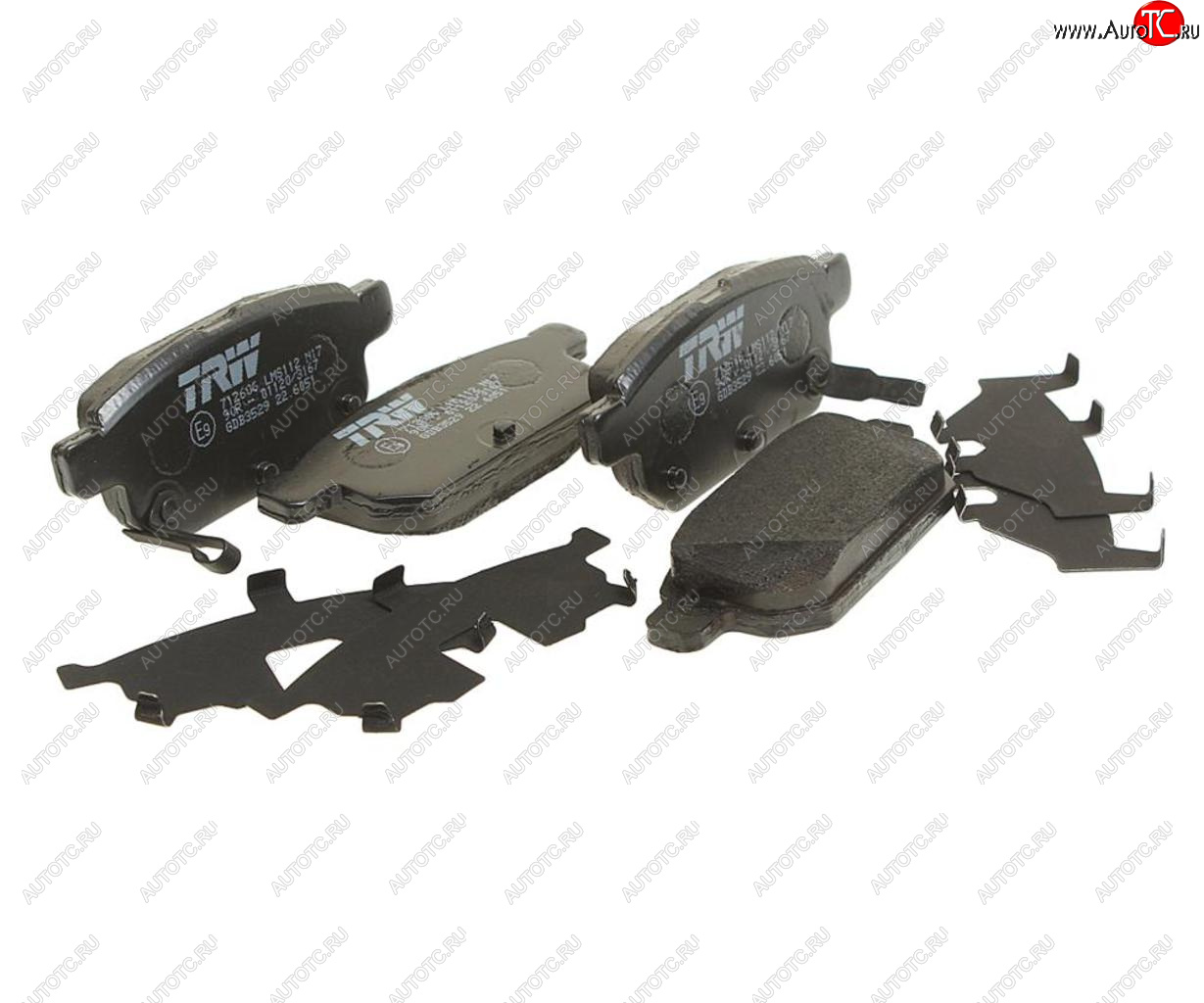3 899 р. Колодки тормозные задние (4шт.) TRW Suzuki Swift ZC72S дорестайлинг, хэтчбэк 5 дв. (2010-2013)  с доставкой в г. Пермь