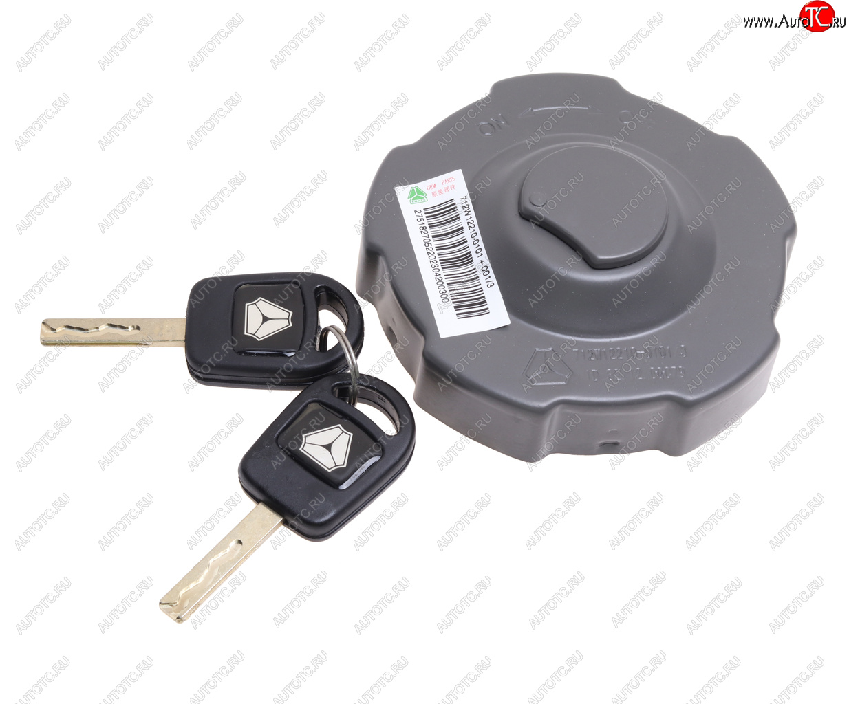 2 499 р. Крышка бака топливного SITRAK HOWO с ключами OE SITRAK 712w12210-0101+001  с доставкой в г. Пермь