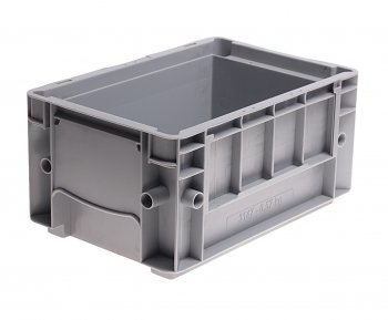 299 р. Ящик полимерный многооборотный 297х198х147.5мм серый IPLAST IPLAST ip-378861  с доставкой в г. Пермь. Увеличить фотографию 1