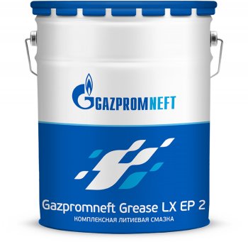 16 849 р. Смазка литиевая высокотемпературная Grease LX EP-2 18кг (синяя) GAZPROMNEFT GAZPROMNEFT 0254211623  с доставкой в г. Пермь. Увеличить фотографию 1