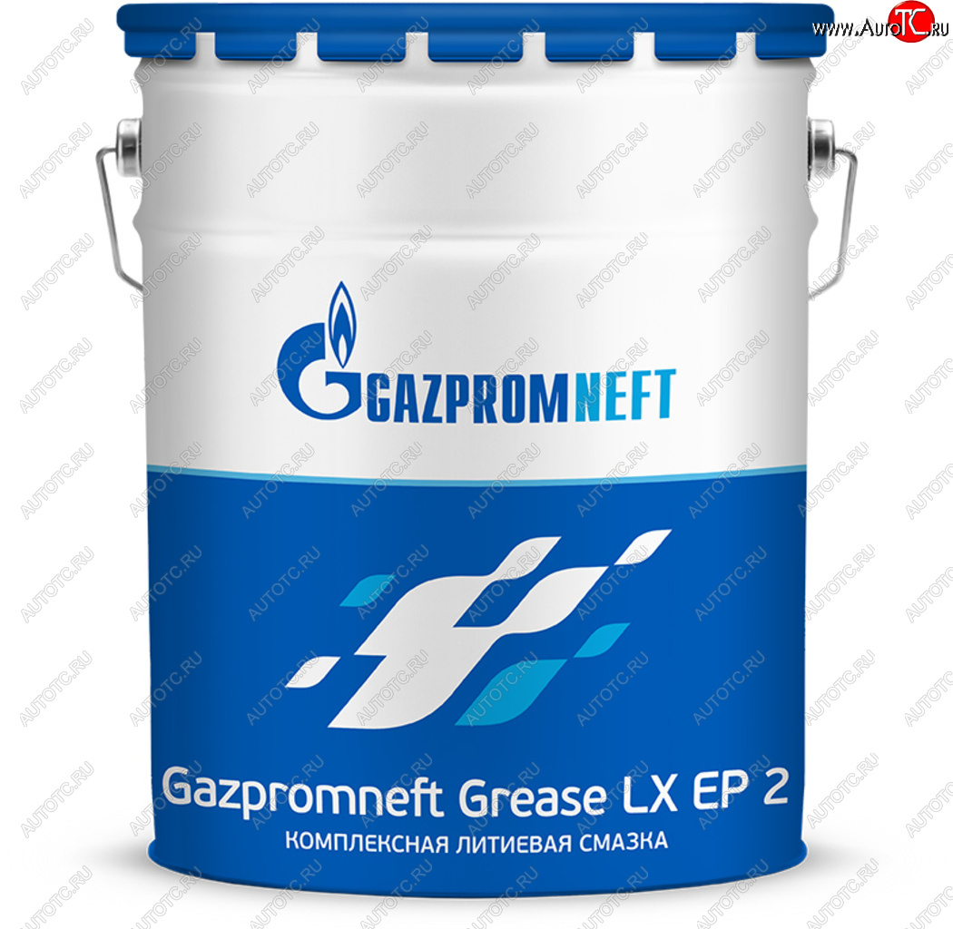 16 849 р. Смазка литиевая высокотемпературная Grease LX EP-2 18кг (синяя) GAZPROMNEFT GAZPROMNEFT 0254211623  с доставкой в г. Пермь