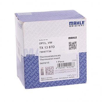 1 999 р. Термостат VW Golf (77-),Passat (73-97) AUDI 80 (73-96) VOLVO V40 (95-99) (87град.) MAHLE MAHLE tx1387d  с доставкой в г. Пермь. Увеличить фотографию 3