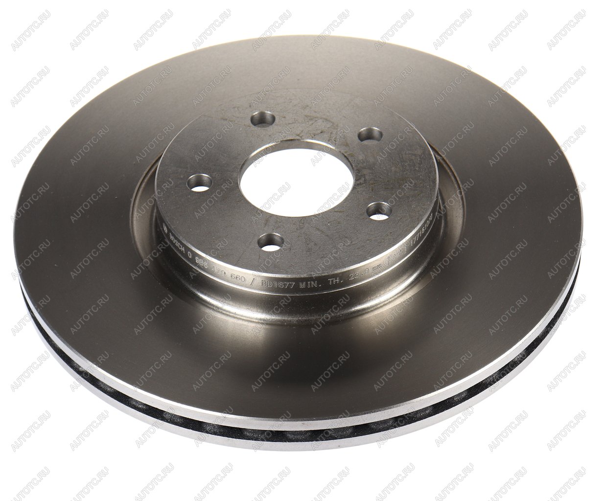 7 599 р. Диск тормозной FORD Focus (04-),Kuga,Transit (13-) передний вентилируемый (1шт.) BOSCH BOSCH 0986479660  с доставкой в г. Пермь