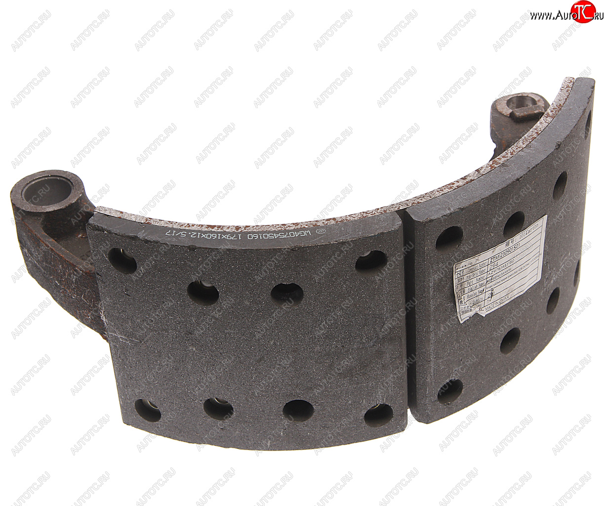 4 099 р. Колодка тормозная SITRAK HOWO передняя левая с накладками (мост VGD95) (1шт.) OE SITRAK az9761451160  с доставкой в г. Пермь