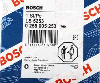9 999 р. Датчик кислорода MAZDA 626 (91-) BOSCH BOSCH 0258005253 BOSCH 0258005253  с доставкой в г. Пермь. Увеличить фотографию 4