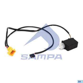 3 599 р. Привод замка двери VOLVO FH12,FM12 SAMPA SAMPA 034.486  с доставкой в г. Пермь. Увеличить фотографию 1