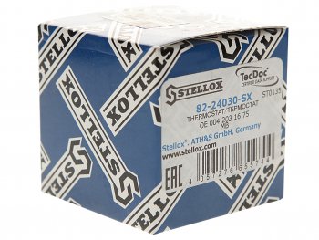 1 599 р. Термостат MERCEDES (OM906LA,926LA,442,443) (83град.) с прокладкой STELLOX STELLOX 82-24030-sx  с доставкой в г. Пермь. Увеличить фотографию 3