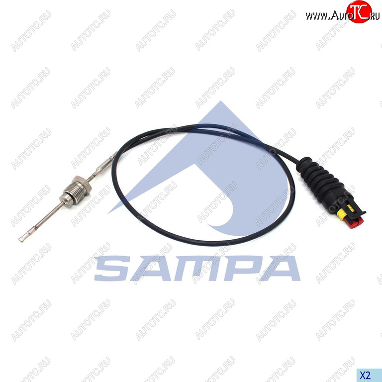 3 179 р. Датчик температуры DAF XF105,XF95 отработавших газов (ЕВРО-5) SAMPA SAMPA 096.2360  с доставкой в г. Пермь