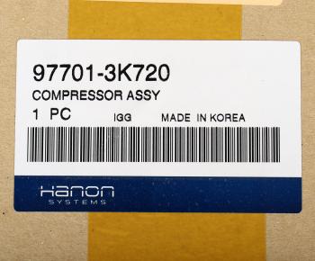 25 899 р. Компрессор HYUNDAI Sonata NF (04-) KIA Magentis (04-) кондиционера HCC (HANON) HCC 97701-3k720  с доставкой в г. Пермь. Увеличить фотографию 4