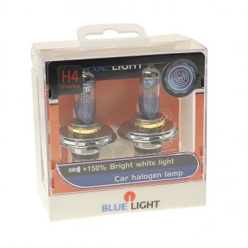 959 р. Лампа 12V H4 60/55W P43t 4500K бокс (2шт.) BLUELIGHT BLUELIGHT 8888771 BLUELIGHT 8888771  с доставкой в г. Пермь. Увеличить фотографию 1