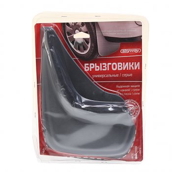 529 р. Брызговик универсальный серебристый комплект 2шт. SKYWAY SKYWAY s05201002  с доставкой в г. Пермь. Увеличить фотографию 1